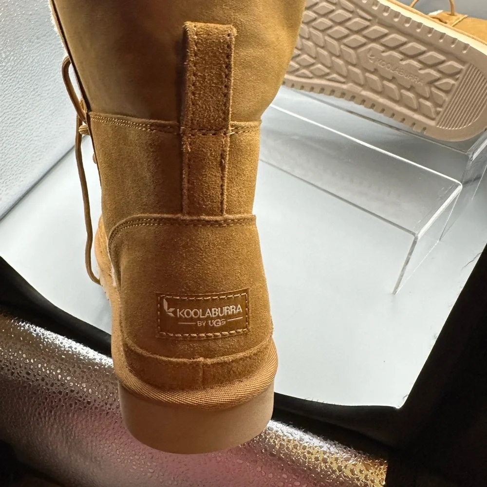 UGG Koolaburra Boots mid-calf Camel color Size 10 ready for winter in comfort - Picture 10 of 11